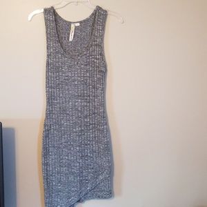 Gray body con dress